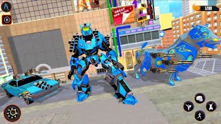 Robot Banteng Berubah Jadi Mobil Balap | Angry Bull Robot Transform Shooting Battle Game screenshot 3