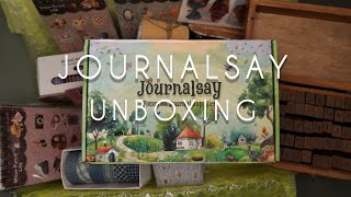 Journalsay unboxing ✨stamps, stickers, washi tape… 