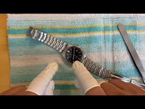 SEIKO 5Y22-8020 quartz wristwatch crown fix - YouTube