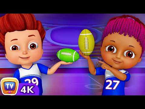 Learn Colors with Rugby - Kids Play with Colorful Playing Balls | ChuChu TV Funzone #chuchutv100m