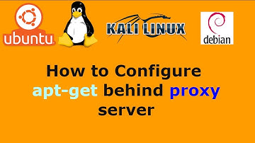 How to Configure apt-get behind proxy server
