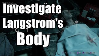 Gotham Knight Find The Biodecrytion Key - Investigate Langstrom's Body
