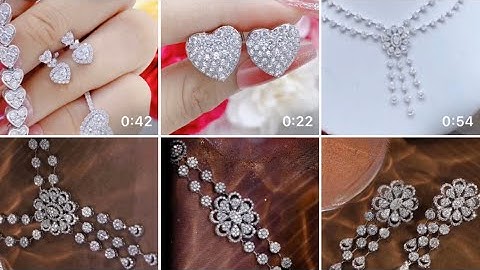 Mới.Sét trọn bộ trang sức KCTN hột xoàn ghép, có xé lẻ món. Tấm tròn, baguette, giọt nước, Emerald.