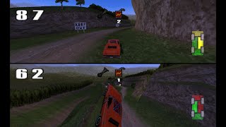 The Dukes of Hazzard: Racing for Home PlayStation 2 player VS races @arronmunroe