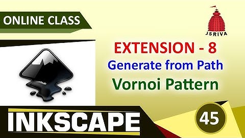 Inkscape - 45 - Extension - 8 - Generate from Path - Voronoi Pattern