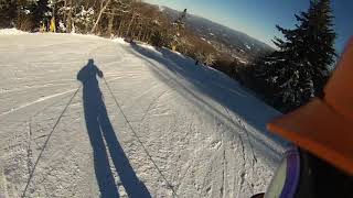 011419 The Big Man Skiing Drifter With Resort Host Low Rider Steve.