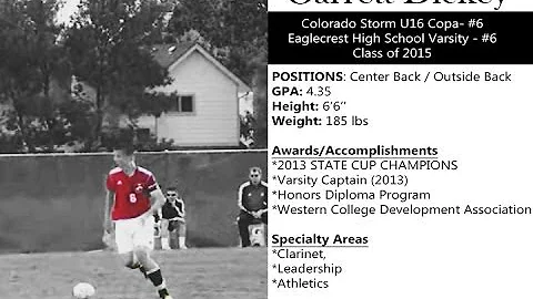 Garrett Dickey College Recruiting Video