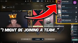 Sinatraa Reacts To The Rumor Of Him Joining a Team