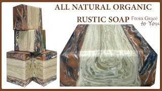 Rustic Organic All Natural Spearmint Shaving Soap