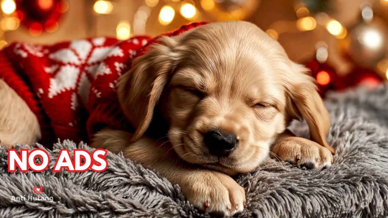 12 HOURS Dog Calming Music 🐶❄️ Anti Separation Anxiety Relief Music 🎅 Deep Sleep 🎶 No Ads