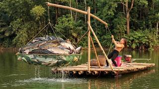 Details Beautiful Rural Girl Builds an Automatic Spinning Fish Trap | Giant Carp & Catfish Catch! Update