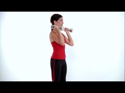 Dumbbell Squat and Overhead Press - Bikini Body Now Workout