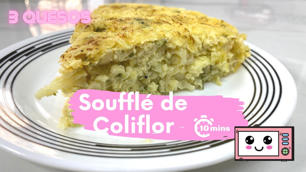 Soufflé de Coliflor con 3 quesos ? al MICROONDAS en 10 min! / Ada Zegarra  - YouTube