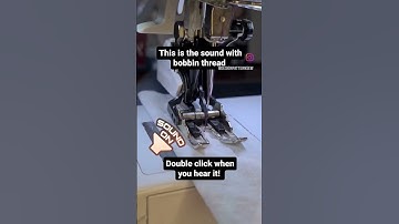 Must know bobbin trick - never sew with an empty bobbin again - hear the difference and you