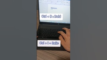 16-Bold Italic and underlying in Word shortcuts #laptop #computer #keyboard #bold #italic #shorts
