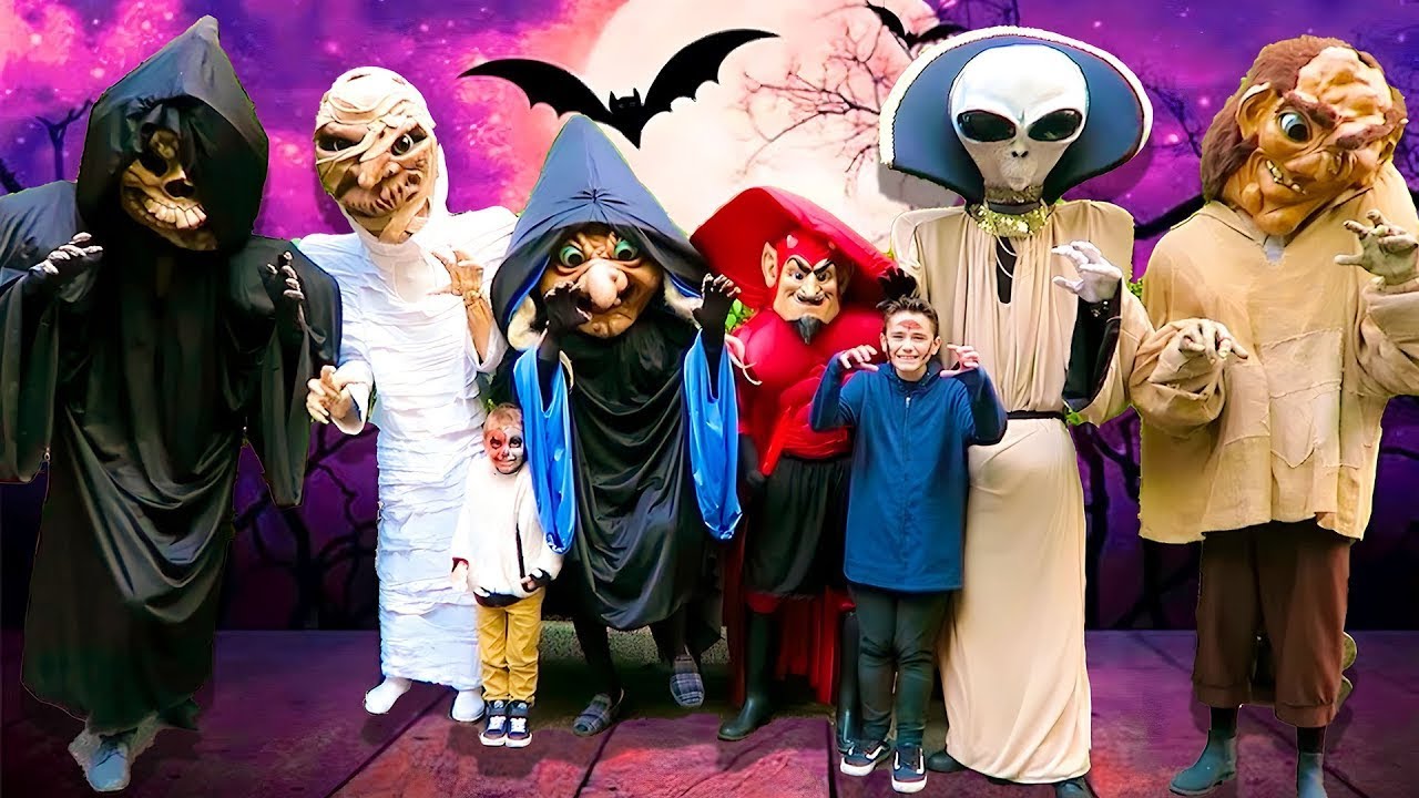 1H DE CHASSE AUX MONSTRES D'HALLOWEEN 🎃 Compilation Swan et Néo - YouTube