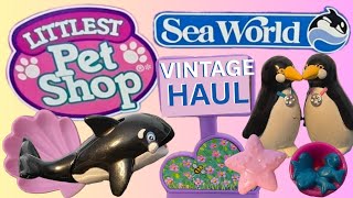 Vintage Nineties Littlest Pet Shop Haul Sea World Shamu Whales Penguins and More 90s