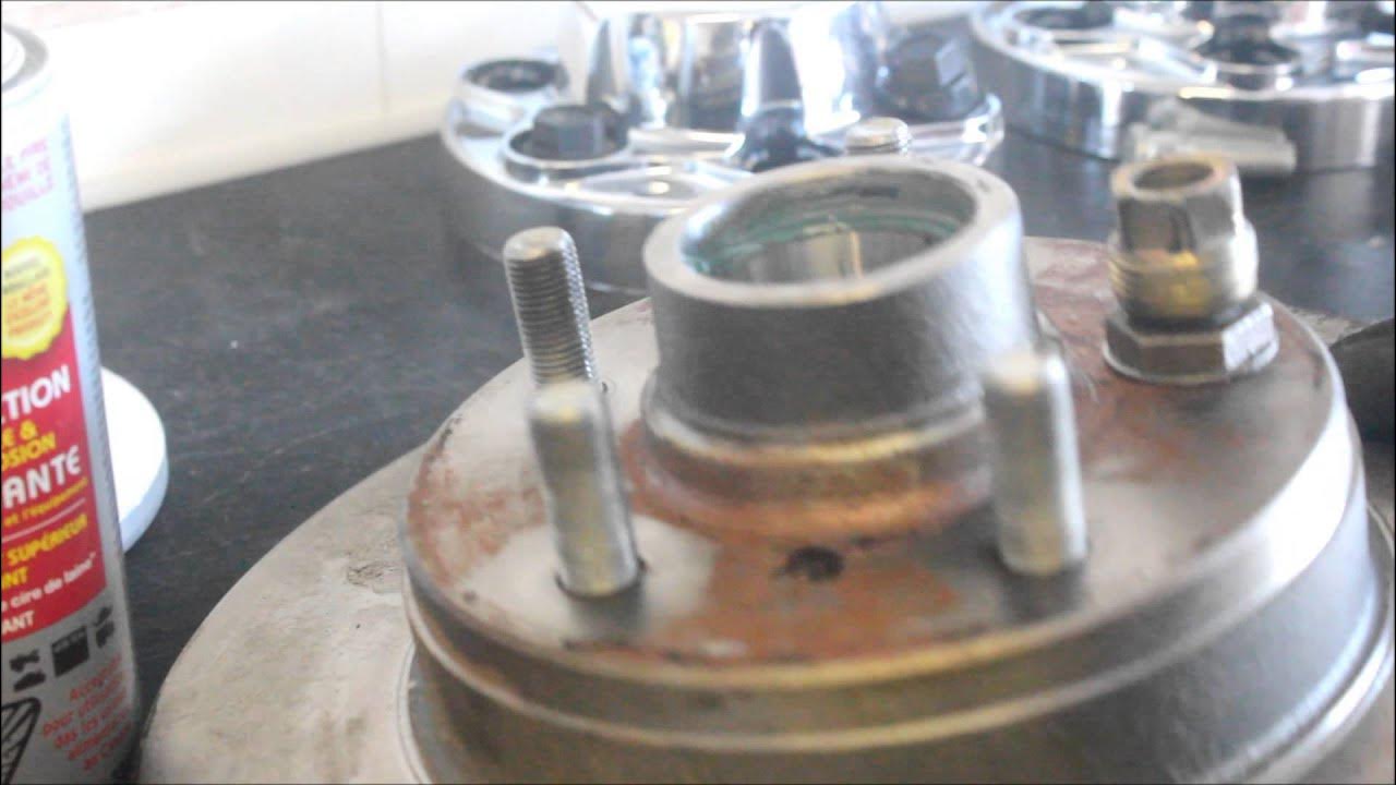 How to install wheel studs YouTube