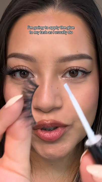 Tips for applying false lashes ✨