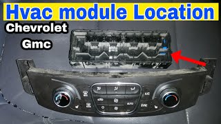 Chevrolet Blazer 2022 Hvac Module Location Ac Not Working