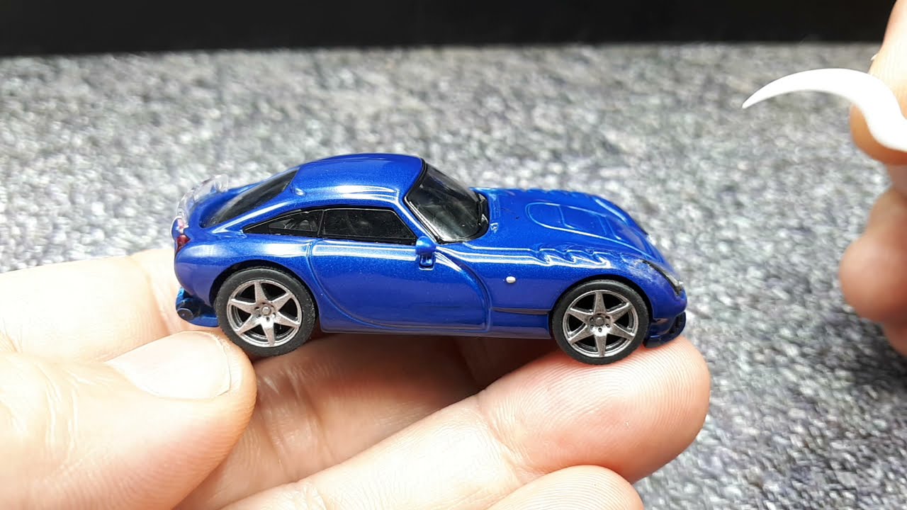 1/64 TVR Sagaris by Kyosho , diecast model review - YouTube