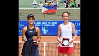 Alex Eala vs Nikola Bartunkova ─ Girls' Singles Trofeo Bonfiglio 2021