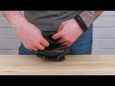 Сумка чоловіча барсетка через плече шкіряна SHVIGEL 19102 Чорна, видео 1