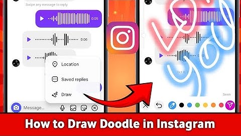 How to Draw & Send Doodle in Instagram Chats DMs