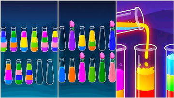 Water Sort Puzzle Gameplay 43, Android Games ios Walkthrough Simulator Think Brain