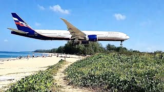 Plane lands below safe landing path