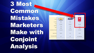 3 Common Mistakes in Conjoint Analysis