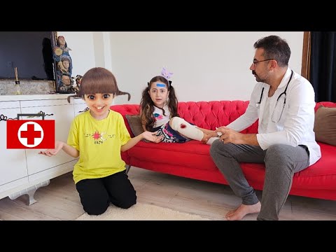 ESMA BİSİKLETTEN DÜŞTÜ DOKTOR AMCA GELDİ KOMŞU KIZI GICIK PELİNSU KAÇTI!!