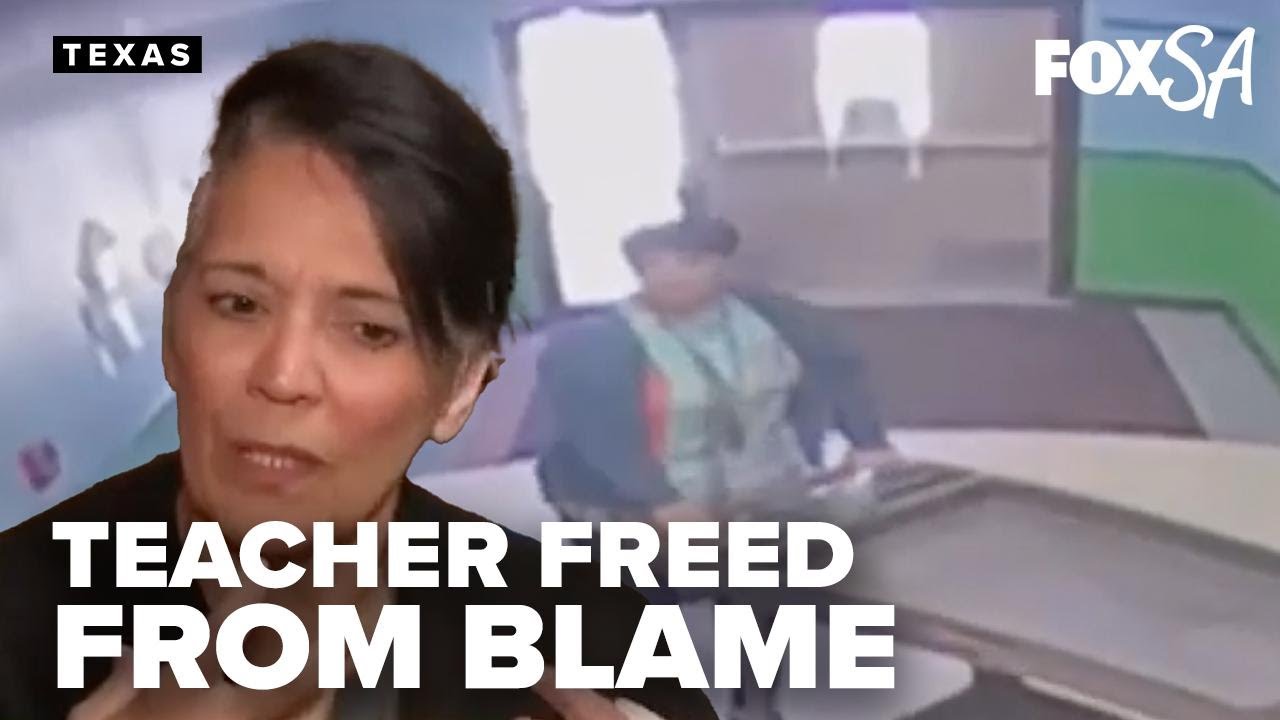 Exclusive video clears teacher wrongly accused of propping door in Uvalde school shooting