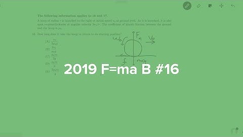 2019 F=ma B #16