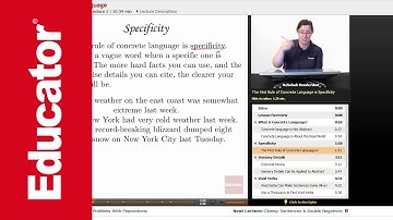 "Concrete Language" | Advanced English Grammar with Educator.com