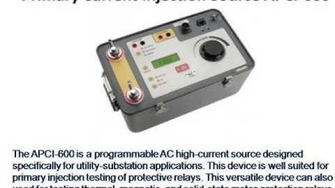 Primary current injection test system
