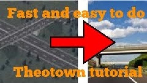 Theotown tutorial | How to build a HIGHWAY OVERPASS