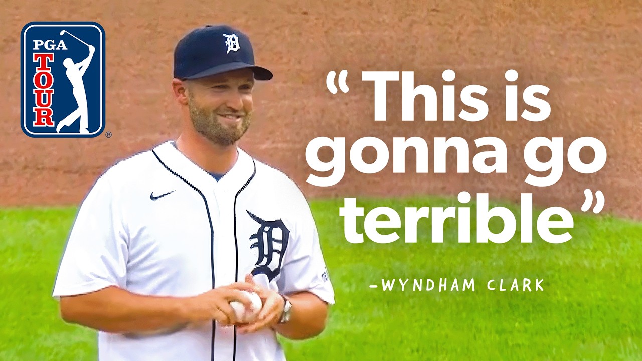 Wyndham Clark throws First Pitch at Detroit Tigers game