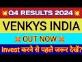 Venkys q4 results 2024  venkys india result  venkys latest news  venkys share news  venkys share