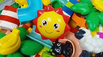 Satisfying building block marble run ☆ Create an interesting marble track building, using Lego Duplo