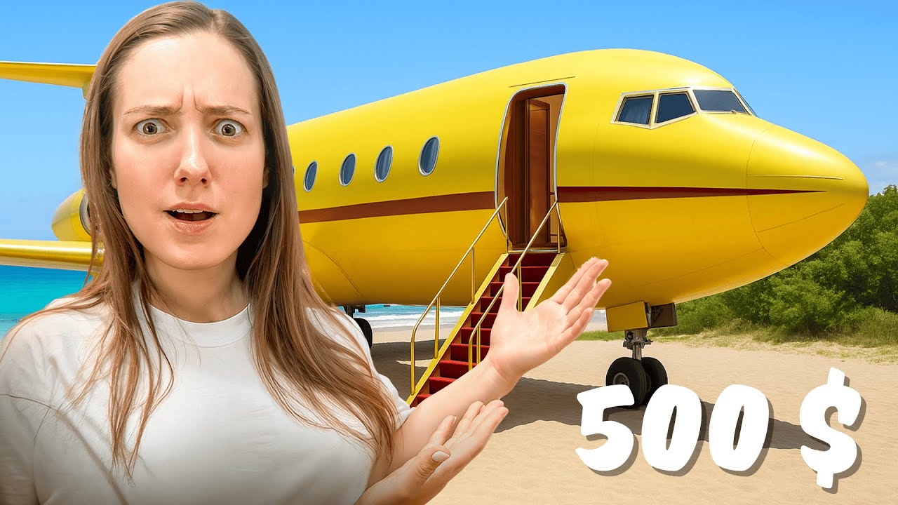 24 ЧАСА в САМОМ НЕОБЫЧНОМ ОТЕЛЕ / Я нашла ОТЕЛЬ-САМОЛЕТ посреди поля