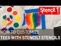 How to Customize Tees with Stencil1 Stencils