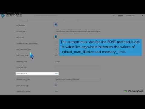 How to Increase PHP's post max size value using CloudLinux Selector in DirectAdmin   WebHostingPeopl