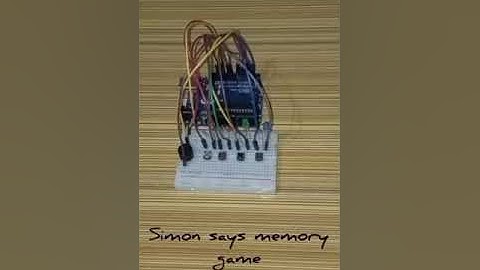 Electronic Simon says memory game 🎮 with Arduino and LED | Arduino project | DeenuYogi MS