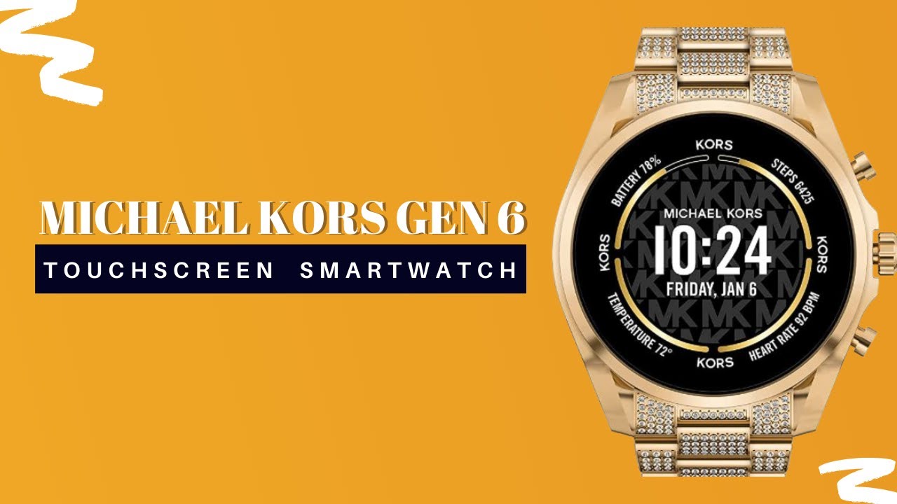 Michael Kors Gen 6 Bradshaw Stainless Steel Smartwatch - YouTube