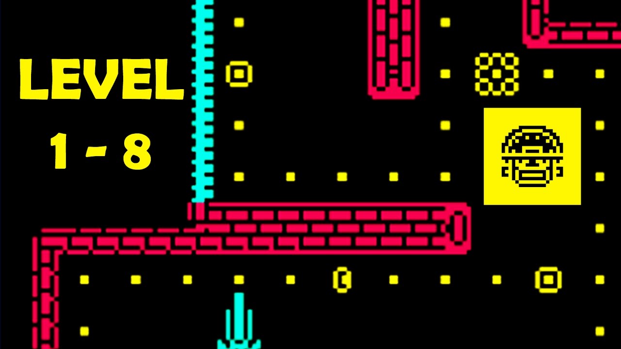 Gameplay - Level 1-8 - Tomb of the Mask - Happymagenta UAB