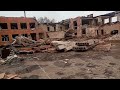 Лес и 21я школа Чернигов Украина после военных действий
