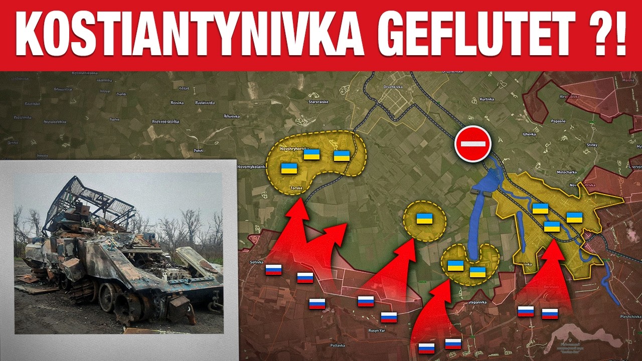 Russland kappt Versorgungsroute: Kostiantynivka droht die Einschließung (Live-Analyse)