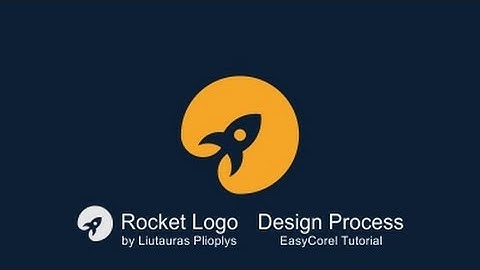 Rocket Logo based on Circular Grid by Liutauras Plioplys Design Process in CorelDraw X7