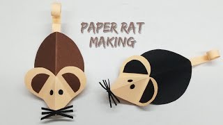 Paper Rat Craft | Paper Rat Making | Paper Mouse Making | Parent Children Crafts | Paper Craft Ideas